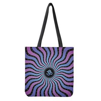 Psychedelic Om Print Tote Bag | Newhawaiianshirts