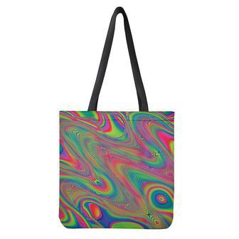 Psychedelic Rave Print Tote Bag | Newhawaiianshirts AU