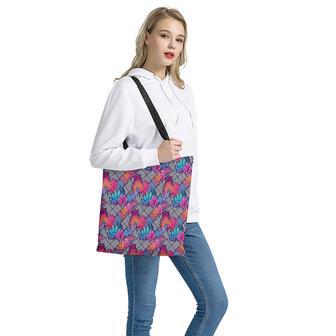 Psychedelic Tropical Aloha Pattern Print Tote Bag | Newhawaiianshirts DE