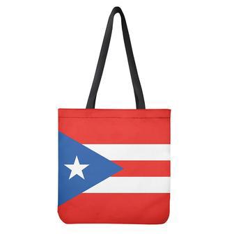 Puerto Rican Flag Print Tote Bag | Newhawaiianshirts DE