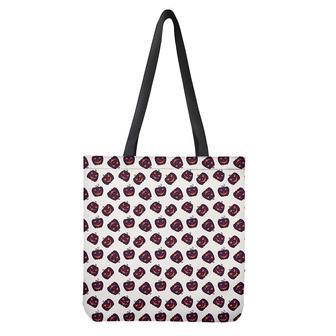 Purple Halloween Pumpkin Pattern Print Tote Bag | Newhawaiianshirts CA