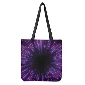 Purple Hyperspace Print Tote Bag | Newhawaiianshirts CA