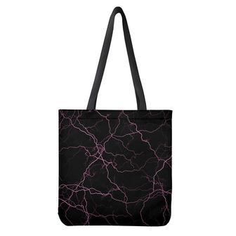 Purple Lightning Print Tote Bag | Newhawaiianshirts CA