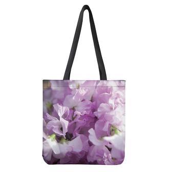 Purple Sweet Pea Print Tote Bag | Newhawaiianshirts UK