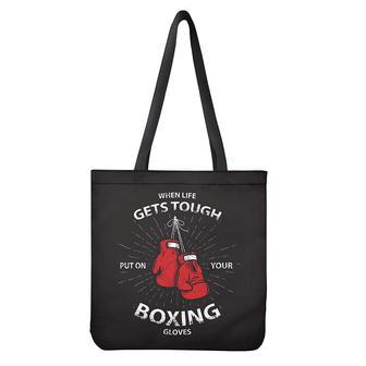 Put On Your Boxing Gloves Print Tote Bag | Newhawaiianshirts UK