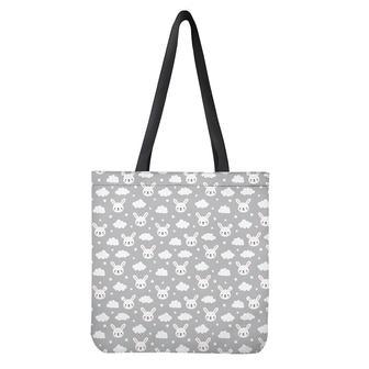 Rabbit And Cloud Pattern Print Tote Bag | Newhawaiianshirts UK