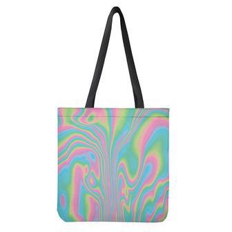 Rainbow Holographic Print Tote Bag | Newhawaiianshirts