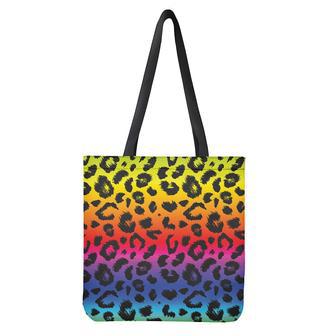 Rainbow Leopard Print Tote Bag | Newhawaiianshirts CA