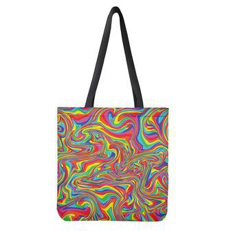 Rainbow Rave Print Tote Bag | Newhawaiianshirts AU