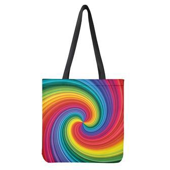 Rainbow Swirl Print Tote Bag | Newhawaiianshirts UK