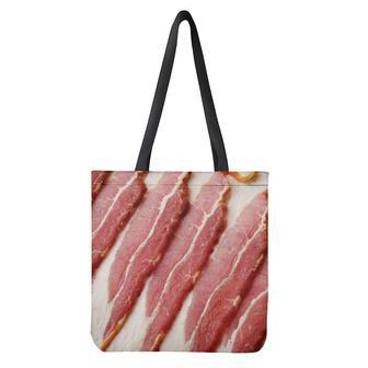 Raw Bacon Print Tote Bag | Newhawaiianshirts