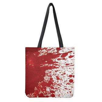 Red Blood Stains Print Tote Bag | Newhawaiianshirts DE