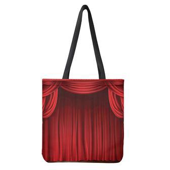 Red Curtain Theater Print Tote Bag | Newhawaiianshirts CA