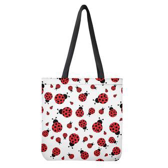 Red Ladybug Pattern Print Tote Bag | Newhawaiianshirts DE