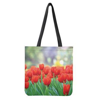 Red Tulip Print Tote Bag | Newhawaiianshirts AU