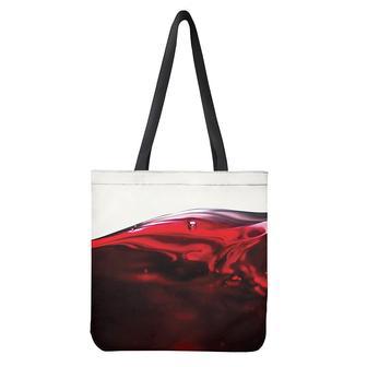 Red Wine Print Tote Bag | Newhawaiianshirts DE