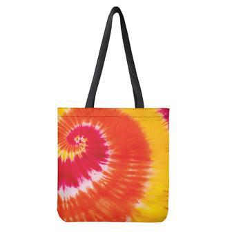 Red Yellow And Orange Tie Dye Print Tote Bag | Newhawaiianshirts DE