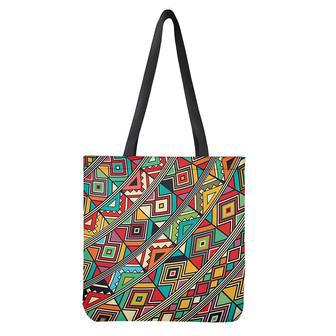 Retro African Ethnic Tribal Print Tote Bag | Newhawaiianshirts AU