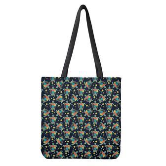 Retro Sea Turtle Pattern Print Tote Bag | Newhawaiianshirts CA