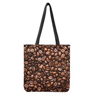 Roasted Coffee Bean Print Tote Bag | Newhawaiianshirts DE