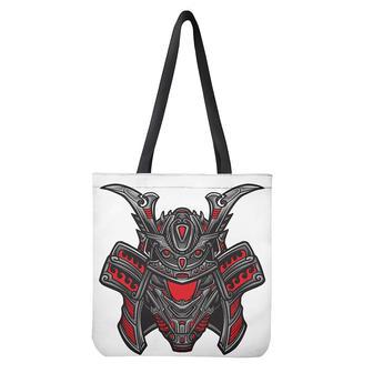 Robot Samurai Mask Print Tote Bag | Newhawaiianshirts