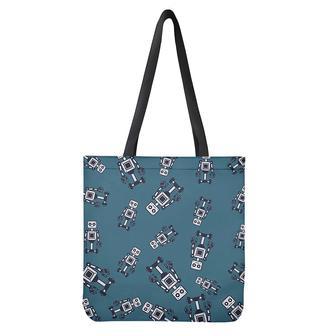 Robot Servant Pattern Print Tote Bag | Newhawaiianshirts CA