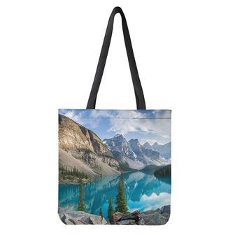 Rocky Mountain Print Tote Bag | Newhawaiianshirts CA