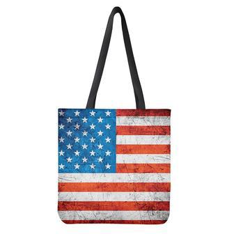 Rough Usa Flag Print Tote Bag | Newhawaiianshirts AU