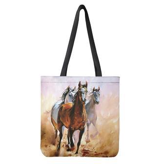 Running Horses Painting Print Tote Bag | Newhawaiianshirts DE