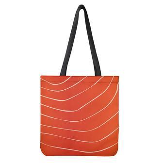 Salmon Artwork Print Tote Bag | Newhawaiianshirts CA