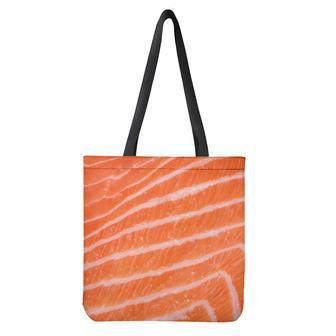 Salmon Fillet Print Tote Bag | Newhawaiianshirts DE