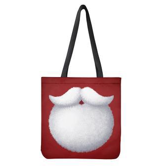 Santa Claus Beard Print Tote Bag | Newhawaiianshirts DE