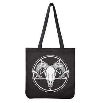 Satan Goat Skull Pentagram Print Tote Bag | Newhawaiianshirts