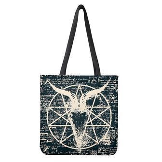 Satan Goat Skull Symbol Print Tote Bag | Newhawaiianshirts