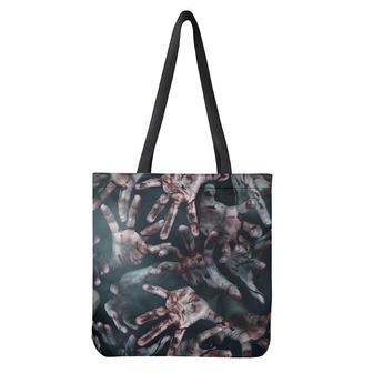 Scary Zombie Hands Print Tote Bag | Newhawaiianshirts UK