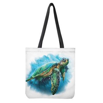 Sea Turtle Painting Print Tote Bag | Newhawaiianshirts