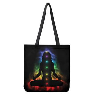 Seven Chakras Aura Print Tote Bag | Newhawaiianshirts