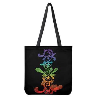 Seven Spiritual Chakras Print Tote Bag | Newhawaiianshirts