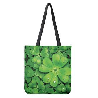 Shamrock Clover St. Patrick's Day Print Tote Bag | Newhawaiianshirts UK