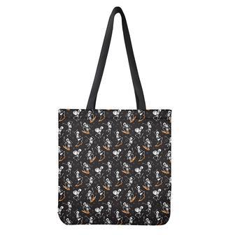 Skateboarding Skeleton Pattern Print Tote Bag | Newhawaiianshirts UK