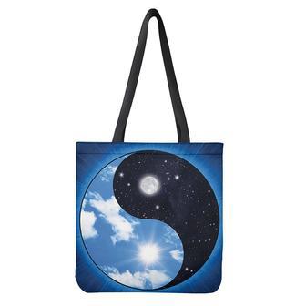 Sky And Space Yin Yang Print Tote Bag | Newhawaiianshirts AU