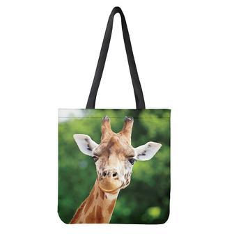 Smiley Face Giraffe Print Tote Bag | Newhawaiianshirts AU