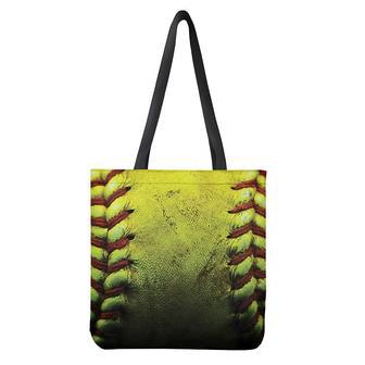 Softball Ball Print Tote Bag | Newhawaiianshirts