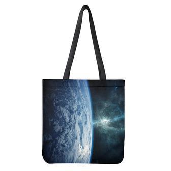 Space And Earth Print Tote Bag | Newhawaiianshirts