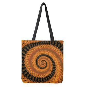 Spiral Fractal Print Tote Bag | Newhawaiianshirts CA