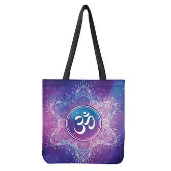 Spiritual Om Mandala Print Tote Bag | Newhawaiianshirts AU