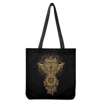 Spiritual Owl With Dreamcatcher Print Tote Bag | Newhawaiianshirts AU