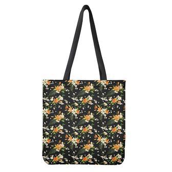 Spring Lily Flowers Pattern Print Tote Bag | Newhawaiianshirts UK