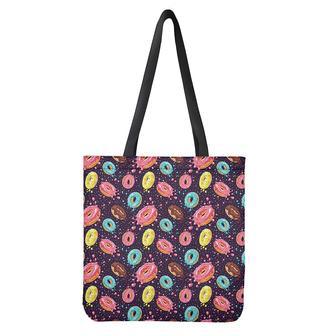 Sprinkles Donut Pattern Print Tote Bag | Newhawaiianshirts UK