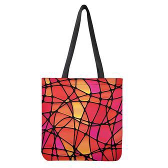 Stained Glass Mosaic Pattern Print Tote Bag | Newhawaiianshirts UK